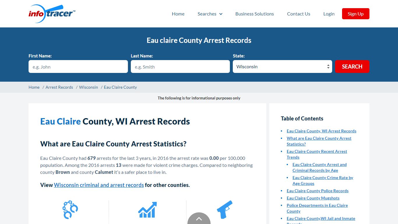 Eau Claire County, WI Arrests, Mugshots & Jail Records - InfoTracer